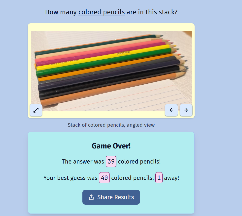 Estimate Me Game Screenshot